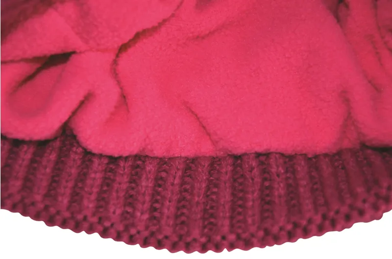 Hy Equestrian Saskatoon Knitted Bobble Hat - Very Berry-1